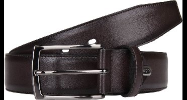 LLOYD Leren Riem Thin Leather Belt W140 Dark Brown Bruine
