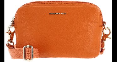 MANDARINA DUCK Leren Schoudertas Mellow Leather Crossbody Camera Bag Marmalade Oranje