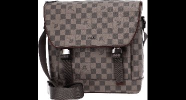 JOOP! Schoudertas met laptopvak Cortina Piazza Dennis Messenger MVF Taupe Bruine Veelkleurig