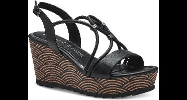Marco Tozzi Dames Sandaal 2-28349-42 001 F-breedte Maat: 40 EU