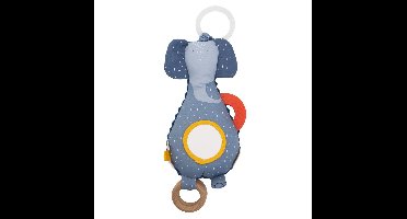 Trixie activiteitenspeeltje Mrs. Elephant - Babyspeelgoed - Kraamcadeau - Voel-en grijpspeelgoed - Olifant - Blauw
