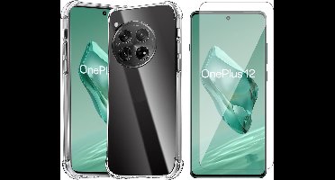 Hoesje geschikt voor Oneplus 12 - Screenprotector Glas - Shockproof Transparant