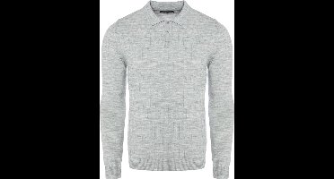 Carisma Heren Trui Polokraag Gewerkt Grijs 7881 - S