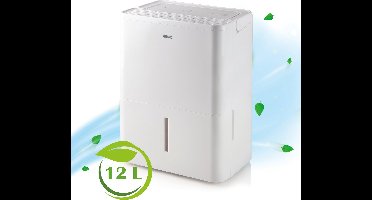 PRIMO PR578DH Luchtontvochtiger - Automatisch instelbaar - 12L/Dag - Geschikt voor Woonkamer, Slaapkamer, Badkamer & Kelder - Wit
