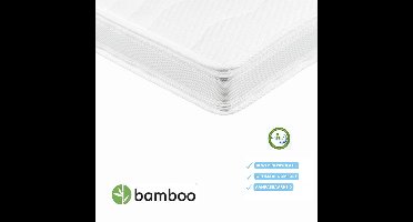 Topdek Matras Topper Bamboo Tencel HR45 - 3D -Topper - 11cm dik - 140x200 Topdekmatras
