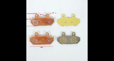 paar remblokken oem 13968r voor scooter nieuw
