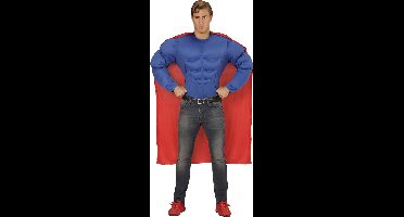 Superman Kostuum | Amerikaanse Superheld Held Super Power Kostuum | Medium | Carnaval kostuum | Verkleedkleding