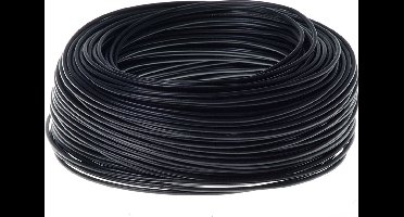 Top Cable H07V2-K - Installatiedraad - Montagedraad - 6mm2 - Zwart - 100 meter