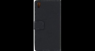 Mobilize Telefoonhoesje geschikt voor Sony Xperia Z3 Plus Hoesje | Mobilize Slim Wallet Bookcase Portemonnee | Pasjeshouder voor 2 Pasjes | Telefoonhoesje voor Pinpas / OV Kaart / Rijbewijs - Zwart