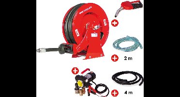 Haspel Diesel 15 m Ø 3/4 20 bar Gepoederlakt staal met pompenset 24 V MW Tools SHD3415 SET3 24