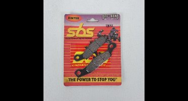 Plaquette de frein SBS pour Moto Kawasaki 85 Kx Petites Roues Après 2001 726RSI / SINTER / Paire Neuf