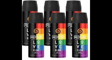 Axe Unite Deodorant Bodyspray 150ML - Voordeelverpakking 6 stuks