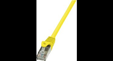LogiLink CP2097U RJ45 Netwerkkabel, patchkabel CAT 6 U/UTP 10.00 m Geel Snagless 1 stuk(s)