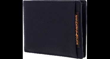 MANDARINA DUCK Leren Portemonnee Dual Wallet with Flap Eclipse Blauw