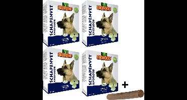 Combideal - Biofood Schapenvet Maxi Bonbons Knoflook 4x 40 Stuks + Fricandel