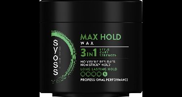 Syoss Max Hold - Styling Wax - Styling, Verzorging en Herstel - Zacht en Soepel - Natuurlijk Glans - Langer Haartypes - Voordeelverpakking - 6x150 ml