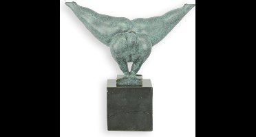 Gymnastiek - Bronzen beeld - sculptuur - 22,4 cm hoog
