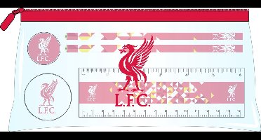 Liverpool FC - Etui set - liniaal - 2 potloden - gum - puntenslijper