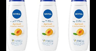 Nivea Care Douchegel Apricot en Apricot Seed Oil - Voordeelverpakking 3 x 250 ml