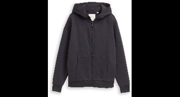 Tom Tailor - Oversized hoodie-sweatjack - Maat 164 - coal grey