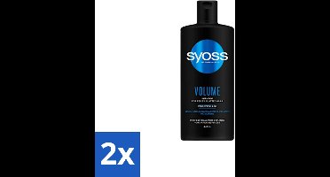 2 x Syoss – Shampoo – Volume – 440 ml - Volume Shampoo - Fijn Haar - Slap Haar - Haar Body - Haar Lift