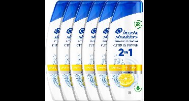 Head & Shoulders Citrus Fresh 2-in-1 Anti-roos Shampoo en Conditioner - 6 x 250ml