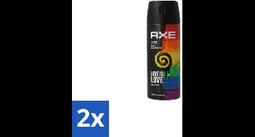 2 x Axe Deodorant Bodyspray Unite 150 ml - Deodorant Spray - Zweetgeur Bestrijding - Mannelijke Geur - Frisse Geur - Dagelijks Gebruik