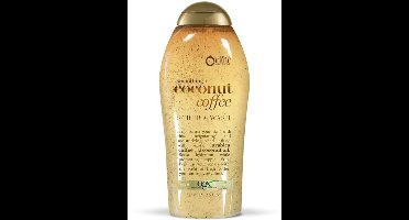 OGX Coconut Coffee Exfoliating + Smoothing Body Scrub – Hydraterende Body Scrub met Arabica Koffie & Kokosolie voor Droge Huid – Parabeenvrij & Sulfaatvrij 577ML
