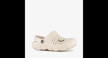 Kinder klompen beige met zonnebloem - Maat 28 - Clogs