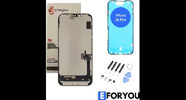 iPhone 14 Plus Scherm Reparatieset Compleet - LCD & Touchscreen A+ incl. Frame Sticker - Zwart
