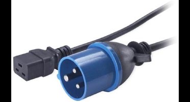 C19 - CEE 3-pins 16A stroomkabel - 3 meter