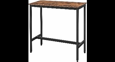 Hoppa! Vintage Bartafel - Rustiek Bruin - Metaal - 100 x 40 x 90 cm (L x B x H)