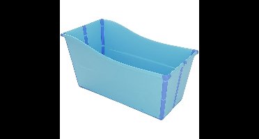 Opvouwbaar Bad – Opvouwbare Badkuip – Zitbad – Ligbad – Mobiel Bad – Lichtgewicht – Duurzaam PP & TPE Materiaal – Incl. Afvoerplug – Blauw