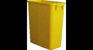 Afvalbak zonder deksel, 60 liter, geel