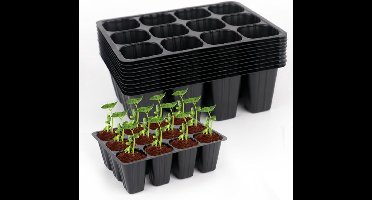 120 Cells Seedling Starter Tablets - Reusable Mini Propagator - Greenhouse Grow Set - Grow Bowls voor Planten - Indoor Greenhouse Plastic Germination Dishes voor Plantenkwekerijen - Kweekaccessoires
