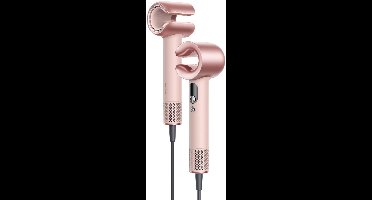 Mova Aero C High-Speed Haardroger | Roze | 1800W | 600M Plasma | 110.000RPM | Diffuser & borstel | 340g Lichtgewicht | Sneldrogend | Krullend haar | Fijn haar | Beschadigd haar | Kroeshaar | Dubbele NTC temperatuurregeling & GlossFlow