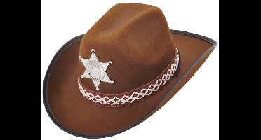 Cowboyhoed bruin sheriff kind