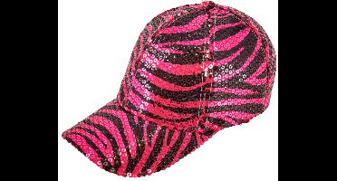 Pet pailletten roze tijger