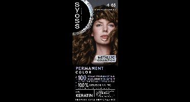 SYOSS Permanent Coloration 4-65 - Haarverf - Permanente Haarkleuring - Chocolate Copper – Grijsdekking – Vermindert Haarbreuk - 1 Stuk