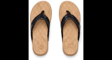 REEF KIDS CUSHION HARMONY Meisjes Slippers - Zwart - Lichtbruin