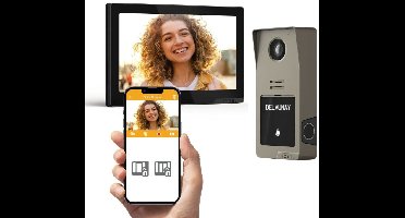Extel 720335-TG Digital Connect bedrade video intercom met vingerafdruklezer - titaniumgrijs