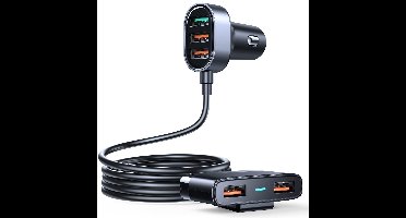 45W Snellader - Autolader met USB 3.0 - 1.5 Meter - Joyroom