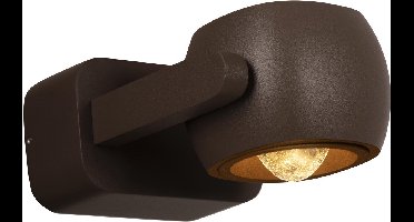Lucide CAPRI - Wandspot / Wandlamp Binnen/Buiten - LED - 1x8W 2700K - IP54 - Koffie | Essential