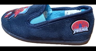 Marvel slippers - Spider-man - Spiderman - pantoffels - instappers - sloffen - blauw - elastiek - maat 28