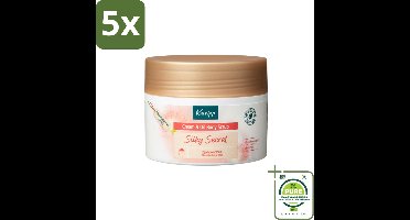 5 x Kneipp – Body Scrub – Silky Secret Cream & Oil – 200 g - Grootverpakking - Body Scrub - Huid Verzorging - Exfoliatie - Zijdeboombloemextract - Zachte Huid