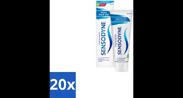 20 x Sensodyne Tandpasta Extra Fresh Gel 75 ml - Gevoelige Tanden - Tandgevoeligheid - Fris Mondgevoel - Tandpasta - Fluoride