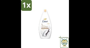 1 x Dove – Badcrème – Sheaboter & Vanille – 450 ml- Badcrème - Sheaboter - Vanille - Huid Verzorging - Voedende Badcrème