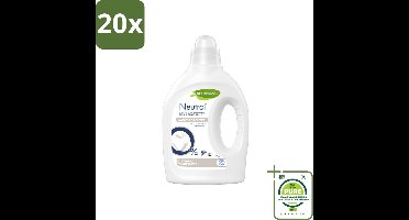 20 x Neutral Wasverzachter 27 Wasbeurten 750 ml - Grootverpakking - Wasverzachter - Gevoelige Huid - Milieuvriendelijk - Parfumvrij - Babykleding