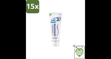 15 x Sensodyne – Tandpasta – Rapid Relief Whitening – 75 ml - Grootverpakking - Gevoelige Tanden - Tandpasta - Verlichting - Whitening - Mondgezondheid