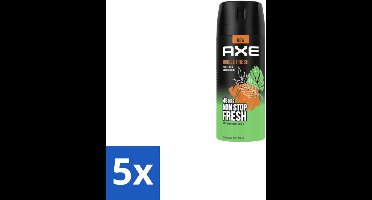 Axe Deodorant Bodyspray Jungle Fresh 150 ml - Bulkverpakking - 5 stuks